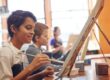 kids going art in school