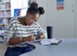 girl studying for school