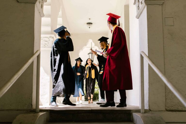 Group of graduates celebrating together